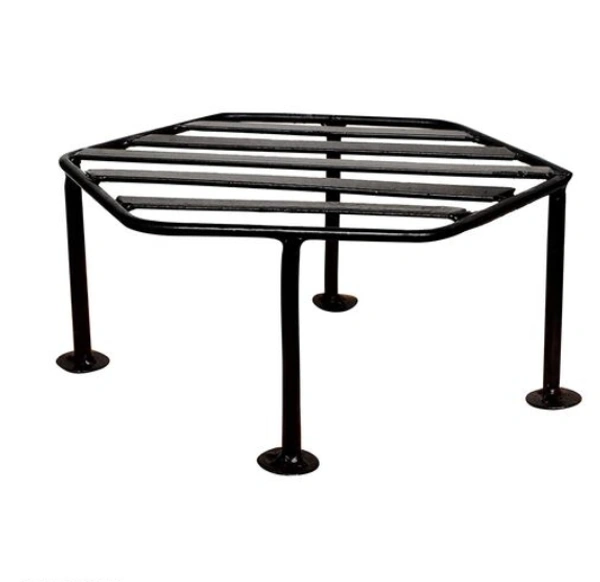 Hexagon  Iron  Planter Stand It is Suitable For Outdoor as Well as Indoor  Pack of2 -  Free Size, Black, Iron,  Pack of 2,  Hexagon
